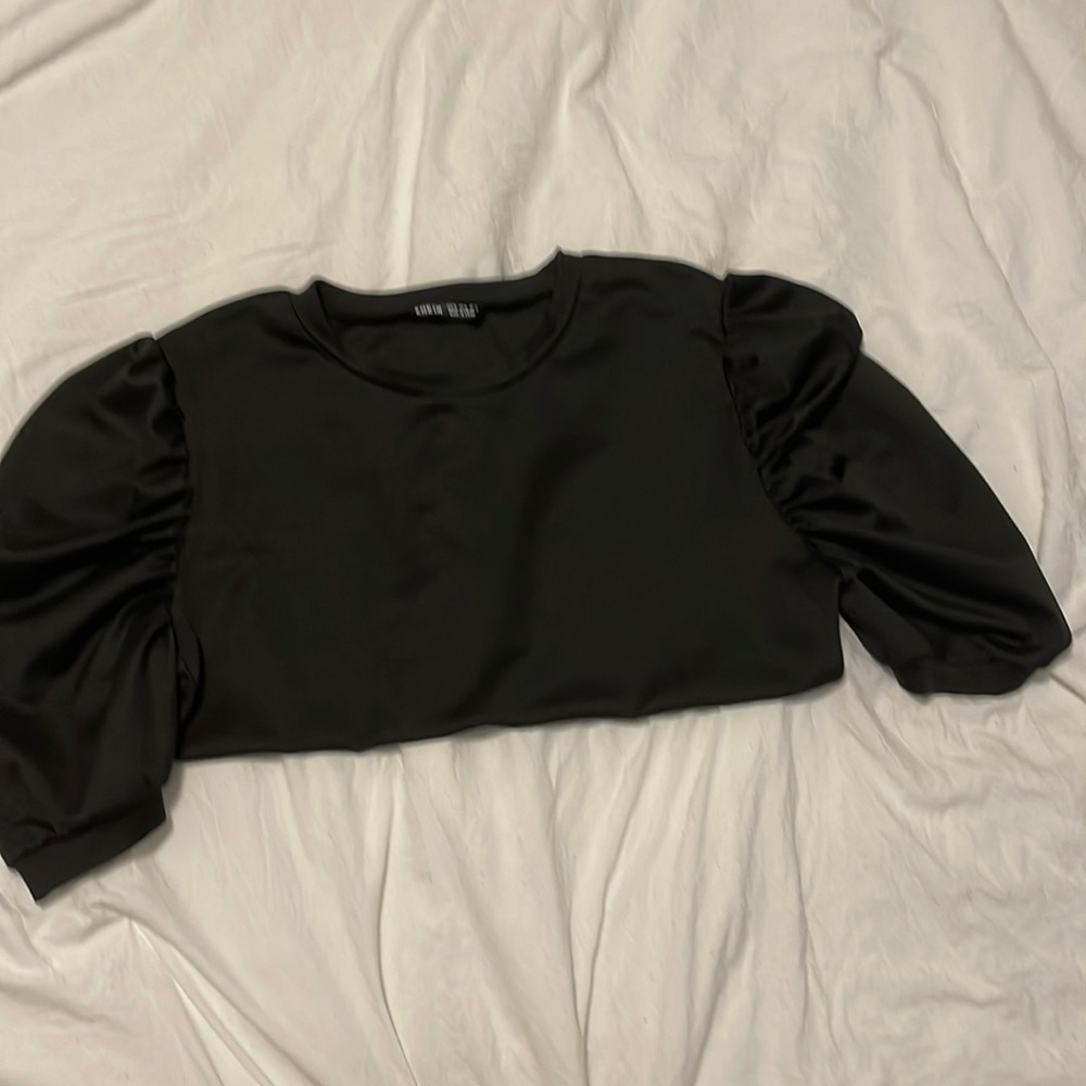 PUFF SLEEVE WOMENS DRESS SHIRT